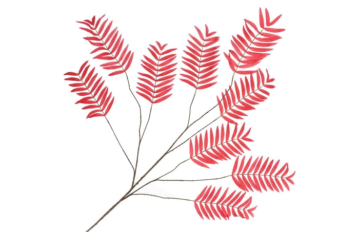 <h4>Silk Palm Leaf Red 150cm</h4>