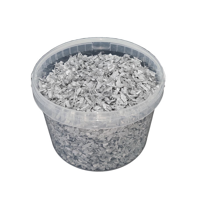<h4>Wood chips 10 ltr bucket Silver</h4>