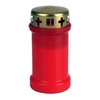 Grave light no3 with gold lid red ø65x130mm