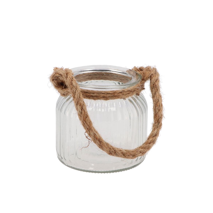 <h4>Glass Rope Ribbed 11x11cm</h4>