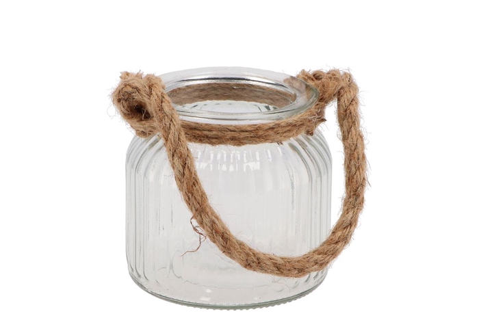 <h4>Glass Rope Ribbed 11x11cm</h4>