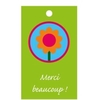 Flower cards ma Merci beaucoup! package 20 pieces