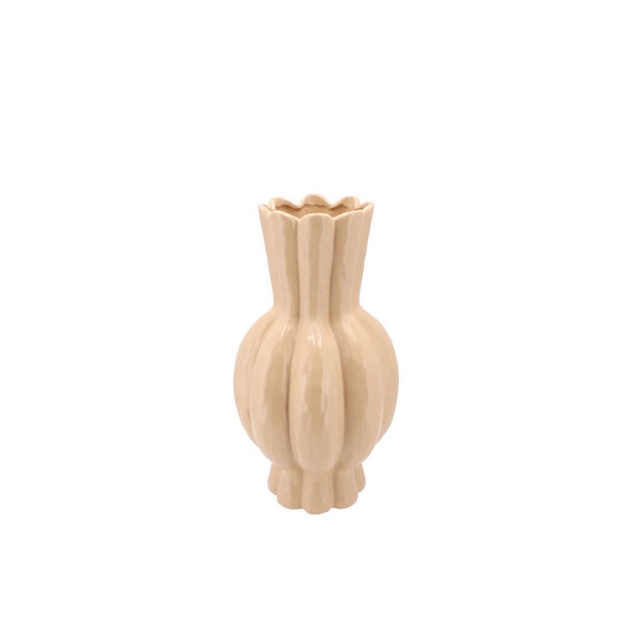 <h4>Garlic Sand High Vase 17x30cm</h4>