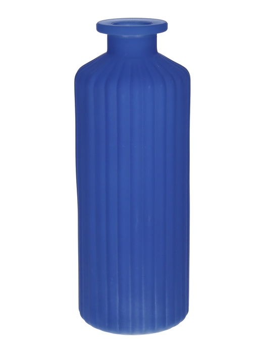 <h4>DF02-666113500 - Bottle Caro lines d4.5/7.5xh20 cobalt blue matt</h4>