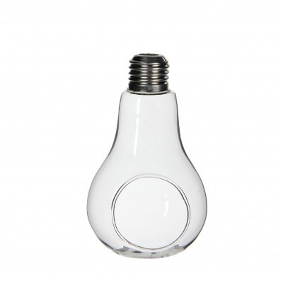 <h4>Glass Vase Light bulb+hole d07*13cm</h4>