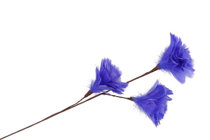 <h4>Silk Feather Flower Purple 3 Op Steel 80cm Nm</h4>