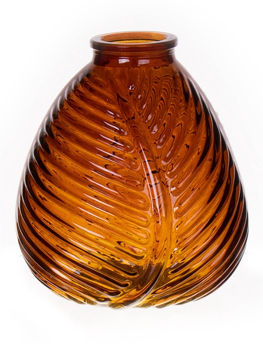 <h4>DF02-590131700 - Vase Flora d5/14xh16 amber</h4>