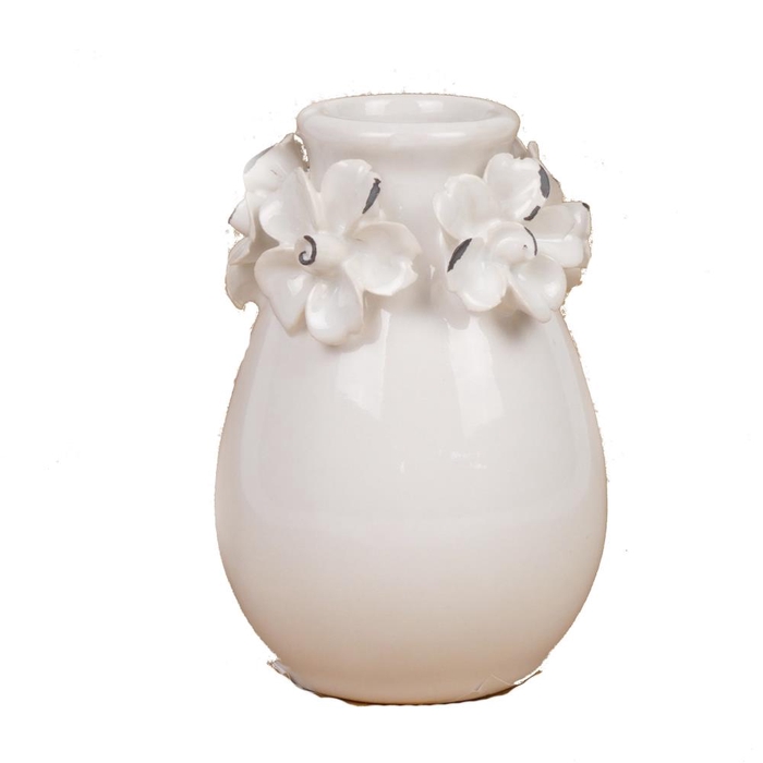 <h4>Vase Ø7,5x11,5cm White 08888</h4>