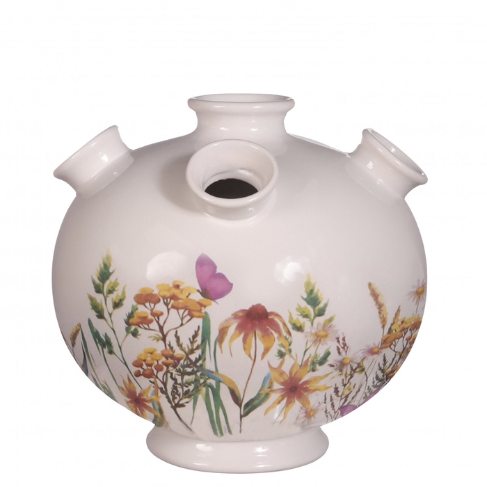 <h4>Ceramics Tulip vase flowers d18*17.5cm</h4>
