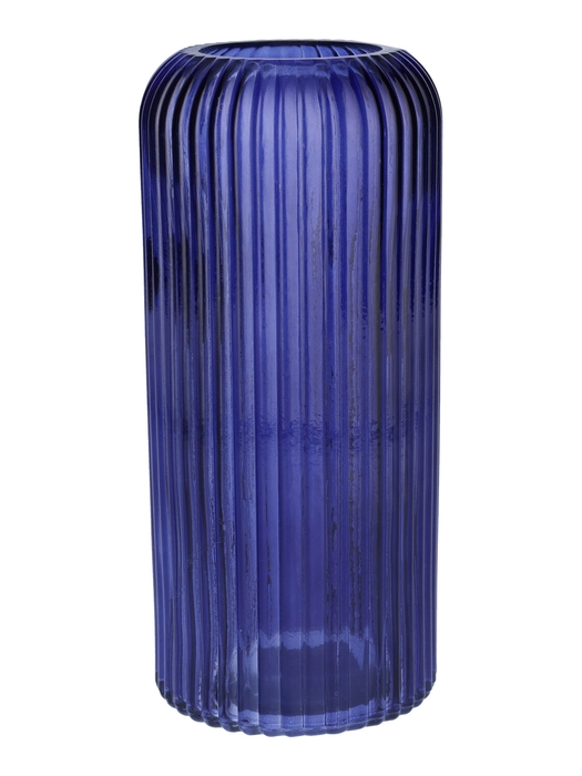 DF02-664551600 - Vase Nora d7.2/10xh25 dark blue transp