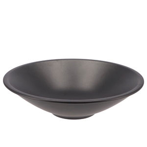 Ceramic Bowl Graphite Flat Round 40x11cm Nm