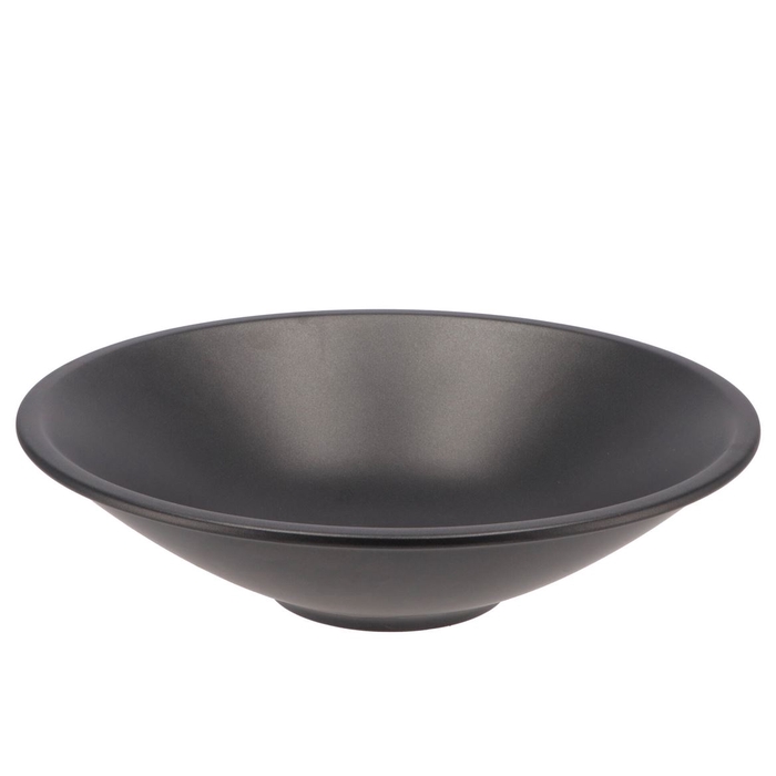 <h4>Ceramic Bowl Graphite Flat Round 40x11cm Nm</h4>