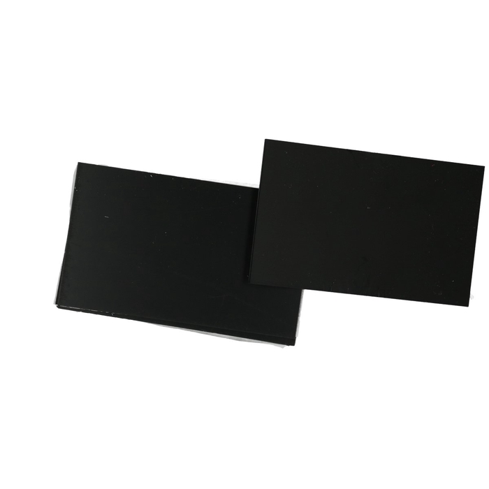 Labels Kaart zwart 10*6cm x25