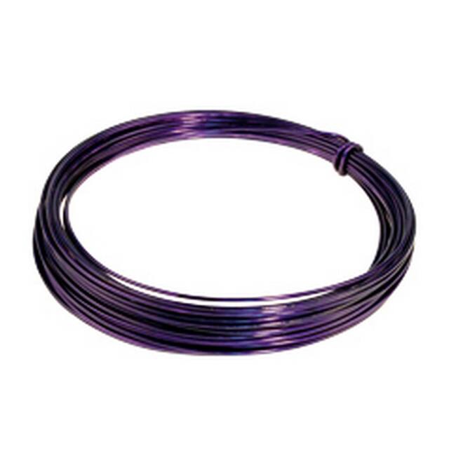 <h4>Gelakt aluminiumdraad - violet 100 gram (12 meter)</h4>