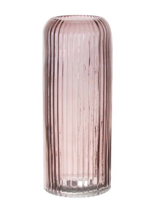 DF02-664550500 - Vase Nora d7.2/10xh25 taupe transparent