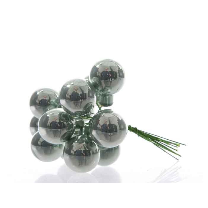 <h4>KERSTBAL GLASS 20MM ON WIRE 144PCS EUCALYPTUS</h4>