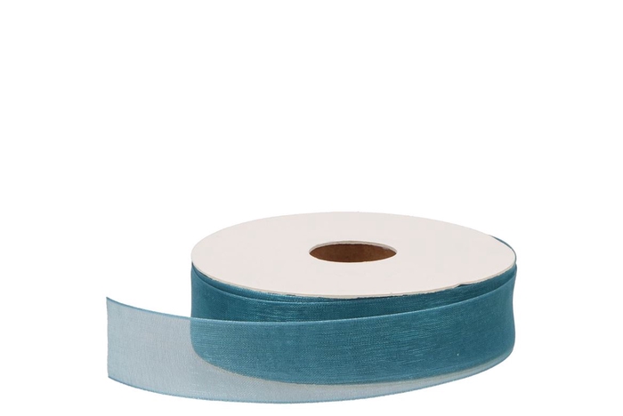 <h4>Lint Organza 43 Turquoise 50mx25mm</h4>