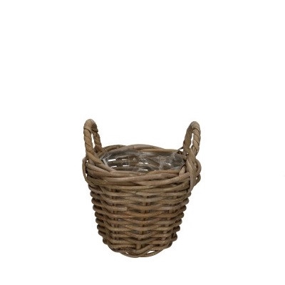 <h4>Baskets rattan Pot+handle d20*16cm</h4>