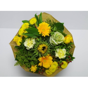 Bouquet biedermeier kim large yellow
