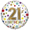 Ballon Eco Birthday 21 45cm