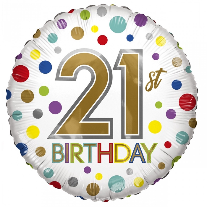<h4>Party! Balloon Eco Birthday 21 45cm</h4>