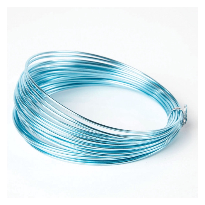 <h4>ALUMINIUM WIRE 2MM ICE BLUE 60M 500GR</h4>