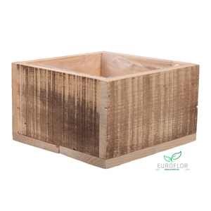WOODEN CRATE NATURAL 20X20X12CM