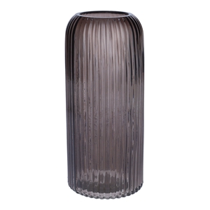 DF02-664550800 - Vase Nora d6/8.7xh20 grey transparent