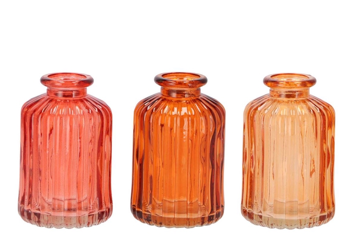 <h4>Karakum Coral Sunset Glass Bottle 6x6x10cm</h4>