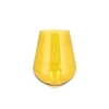 Mira Yellow Glass Wide Vase 20x20x22cm