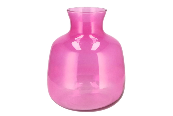 <h4>Mira Fuchsia Glass Bottle Big 24x24xx28cm</h4>
