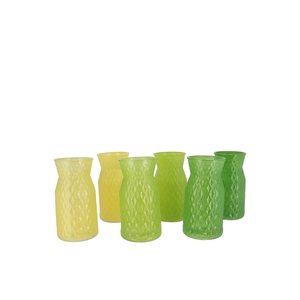 Diamond Green Mix Vase Ass 10x14cm Nm