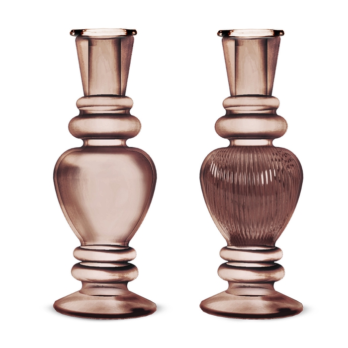<h4>Glass candle vase d06 16cm ass</h4>