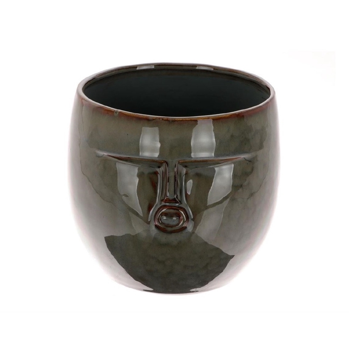 Ceramics Pot face d11/12*10.5cm