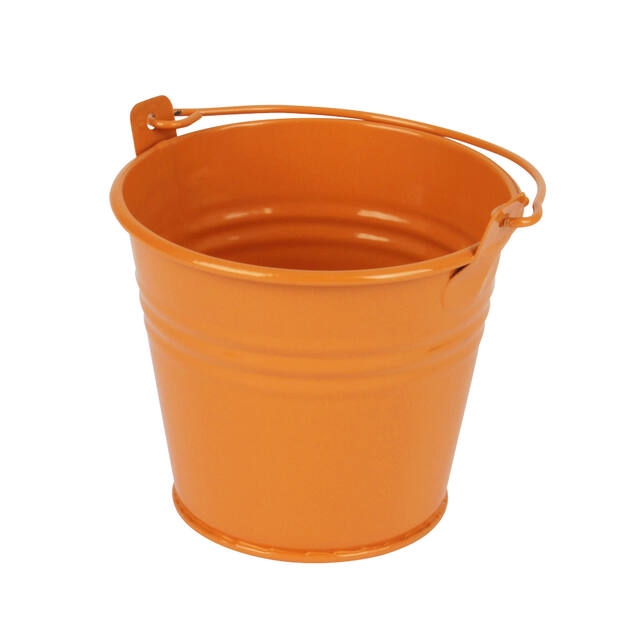 <h4>Bucket Sevilla zinc Ø9.6xH8cm - ES8.5 orange gloss</h4>