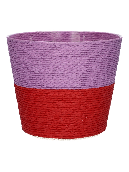 <h4>DF06-720226675 - Basket Riley1 Duo d19xh16 lilac/red</h4>