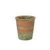Concrete Pot Old Green/red 13x14cm