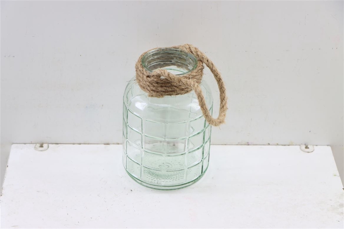 <h4>Deco Vase With Rope H20 D14</h4>