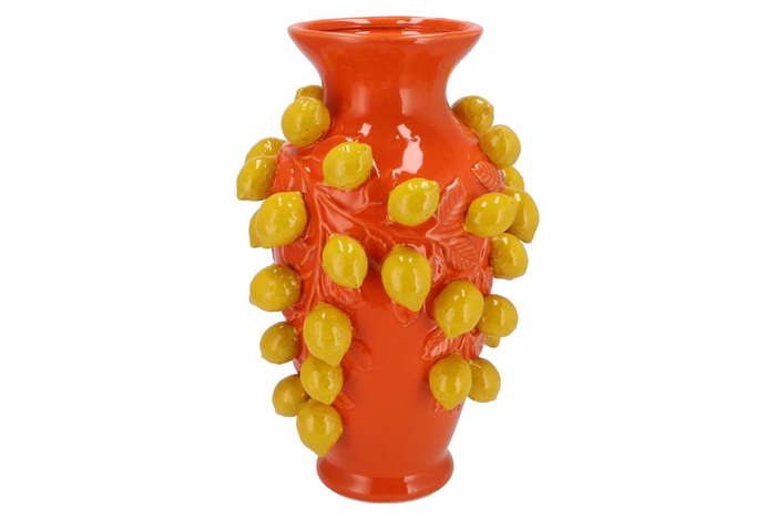 <h4>Fruit Lemon Orange Vase 24x38cm</h4>