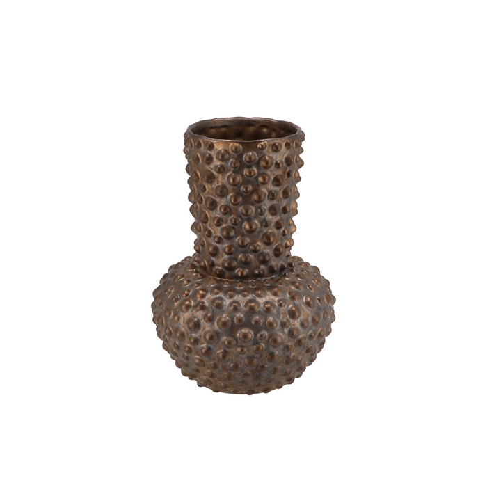 <h4>Djedda Vase Dots Bronze 21x29cm</h4>