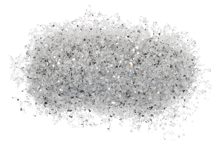 Garnish glass grains natural 1-4mm a 4kg