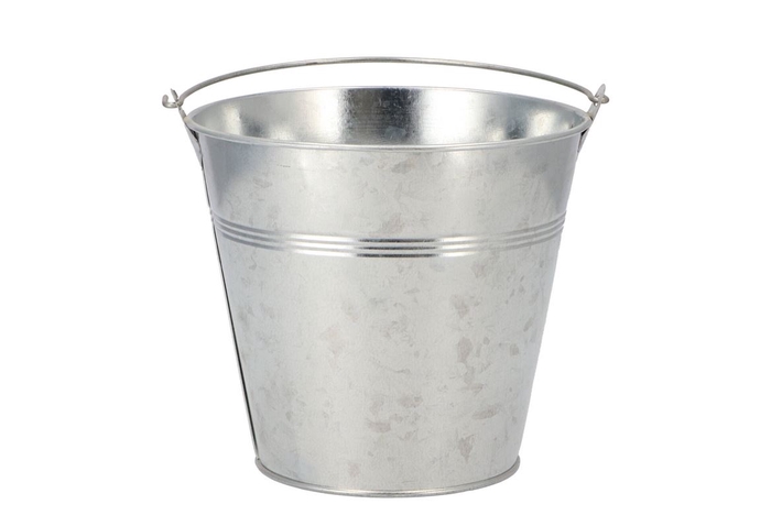 Zinc Basic Natural Bucket 16x14cm