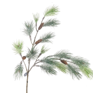 Af Pinus +cones L127cm Frost
