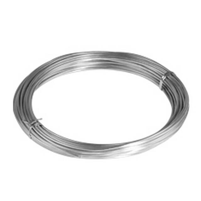 <h4>Gelakt aluminiumdraad - zilver 100 gram (12 meter)</h4>