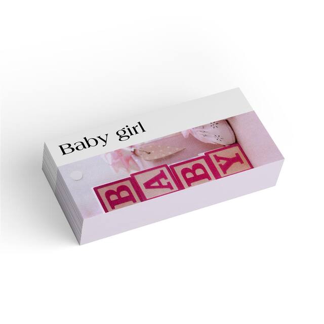 <h4>Bloemkaart stylish 19 baby girl-pakje 20 stuks</h4>