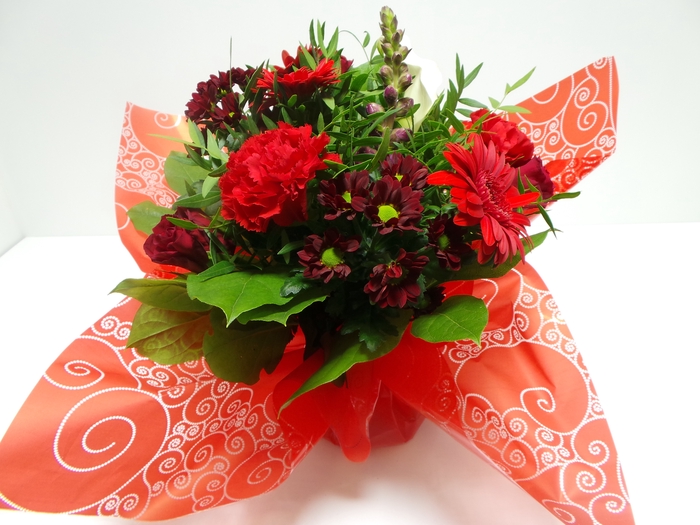 <h4>Bouquet aqua medium red</h4>