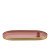 Marrakech Pink Candle Plate Oval 30x14x2,5cm