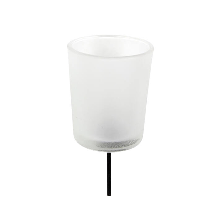<h4>Waxine Glass Frosted White On Stick 8 Cm ( 14,5cm)</h4>