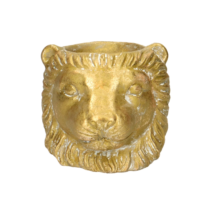 Ceramics Planter lion d11/13*10cm