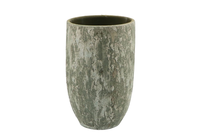 Loures Dirty Green Vase 17x25cm Nm